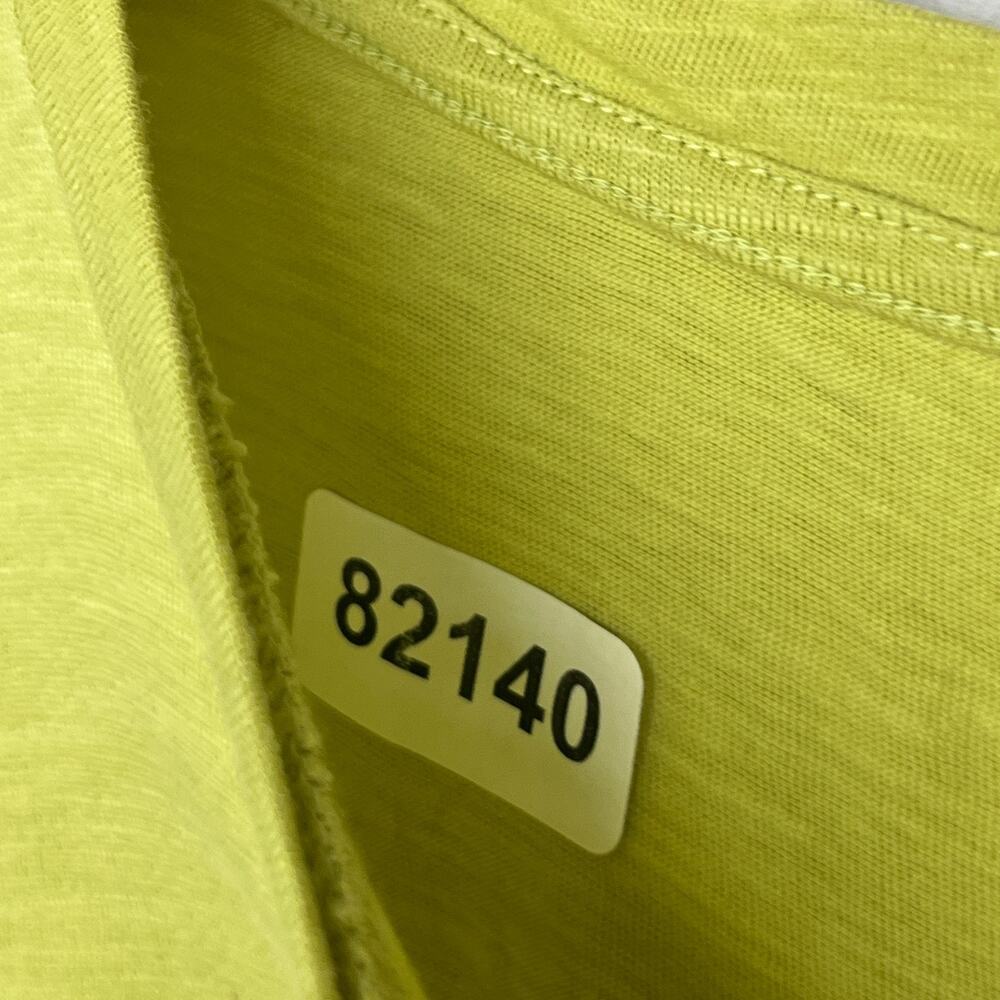 EILEEN FISHER Top XS Slub Organic Cotton Jersey Crew Neck Short Sleeve Green - Picture 10 of 10